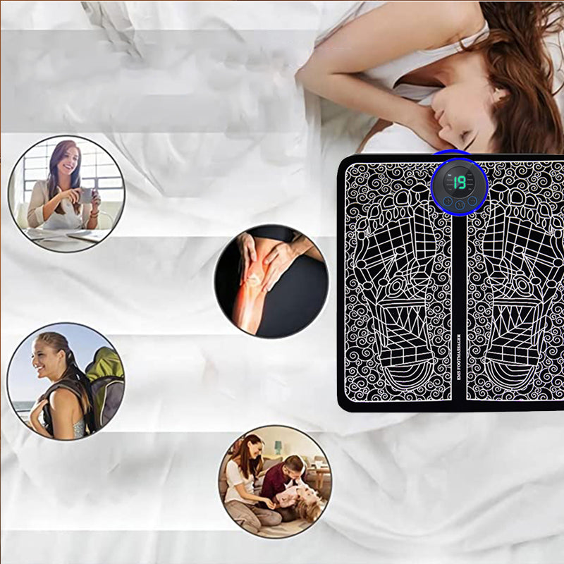 Foot Relief Mat™電気フットマッサージャーパッド